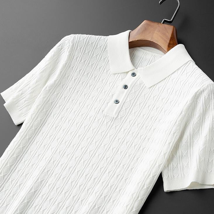 Polo heren | Premium polo met korte mouw en knopen