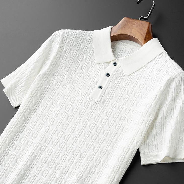 Polo heren | Premium polo met korte mouw en knopen