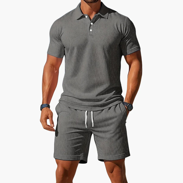 Polo set heren | Tweedelige zomer set met short