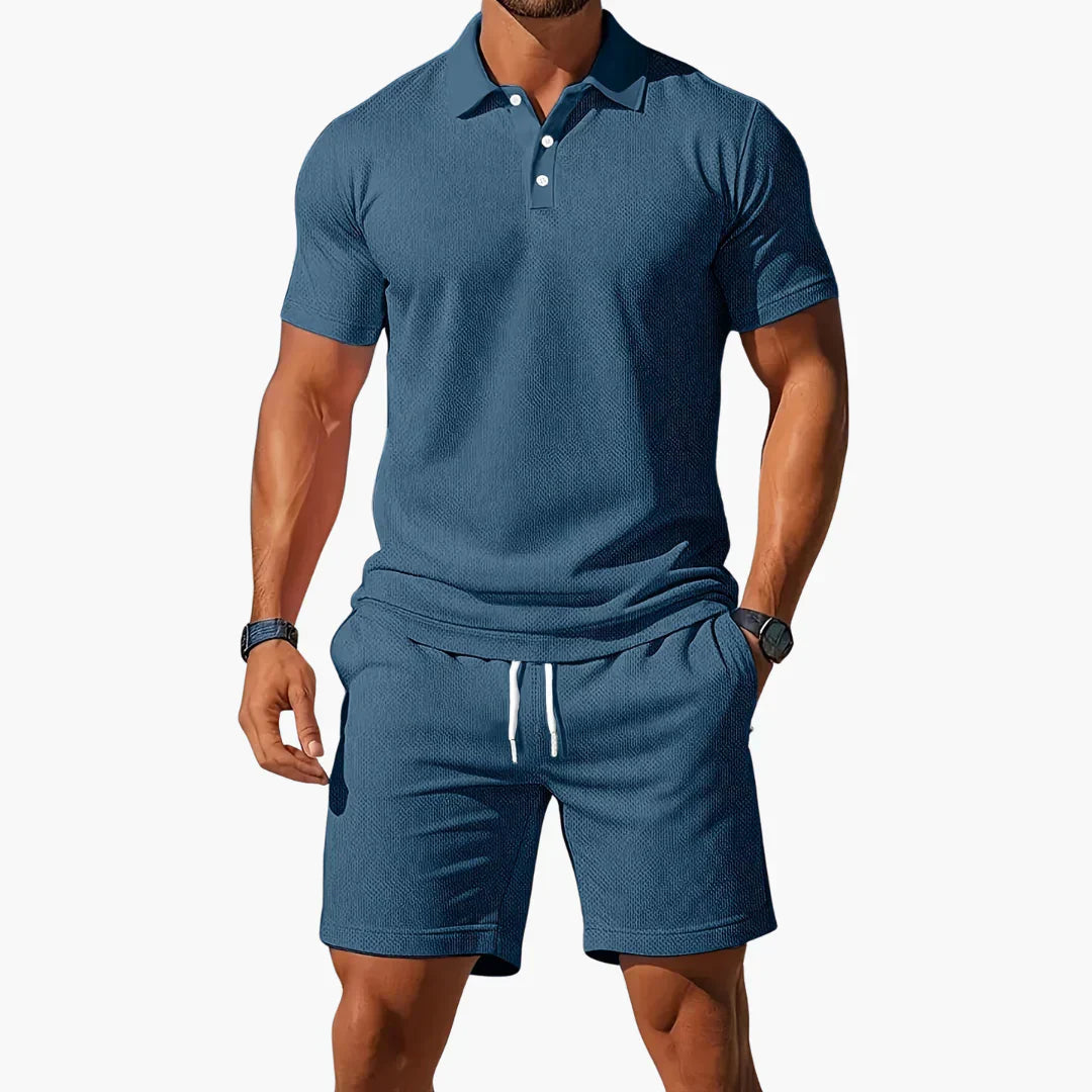 Polo set heren | Tweedelige zomer set met short