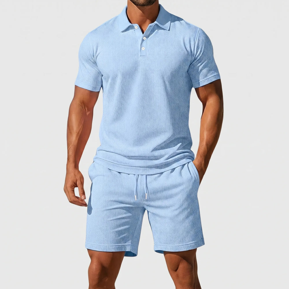 Polo set heren | Tweedelige zomer set met short