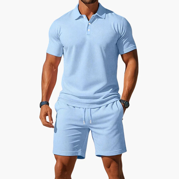 Polo set heren | Tweedelige zomer set met short