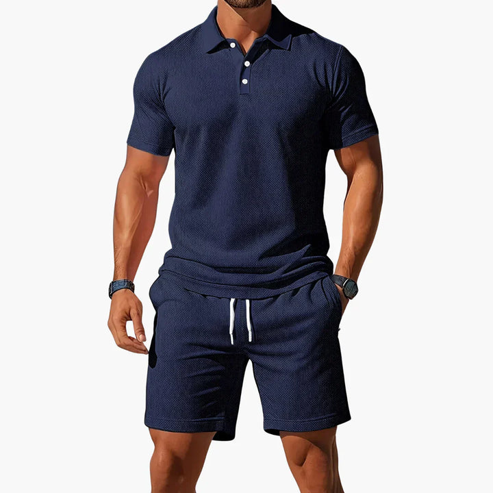 Polo set heren | Tweedelige zomer set met short
