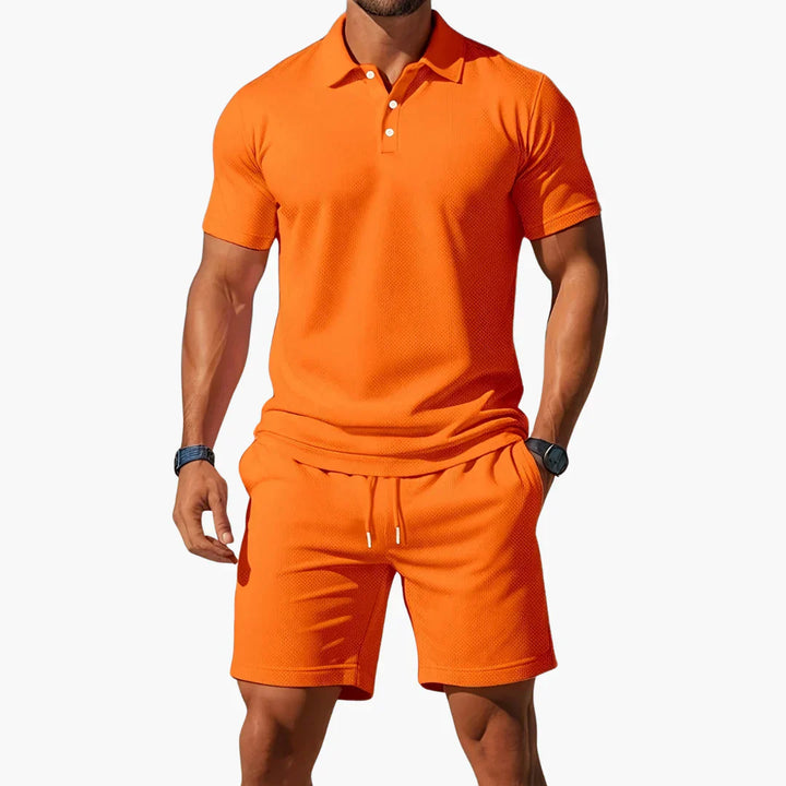 Polo set heren | Tweedelige zomer set met short
