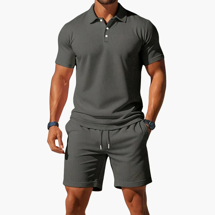 Polo set heren | Tweedelige zomer set met short