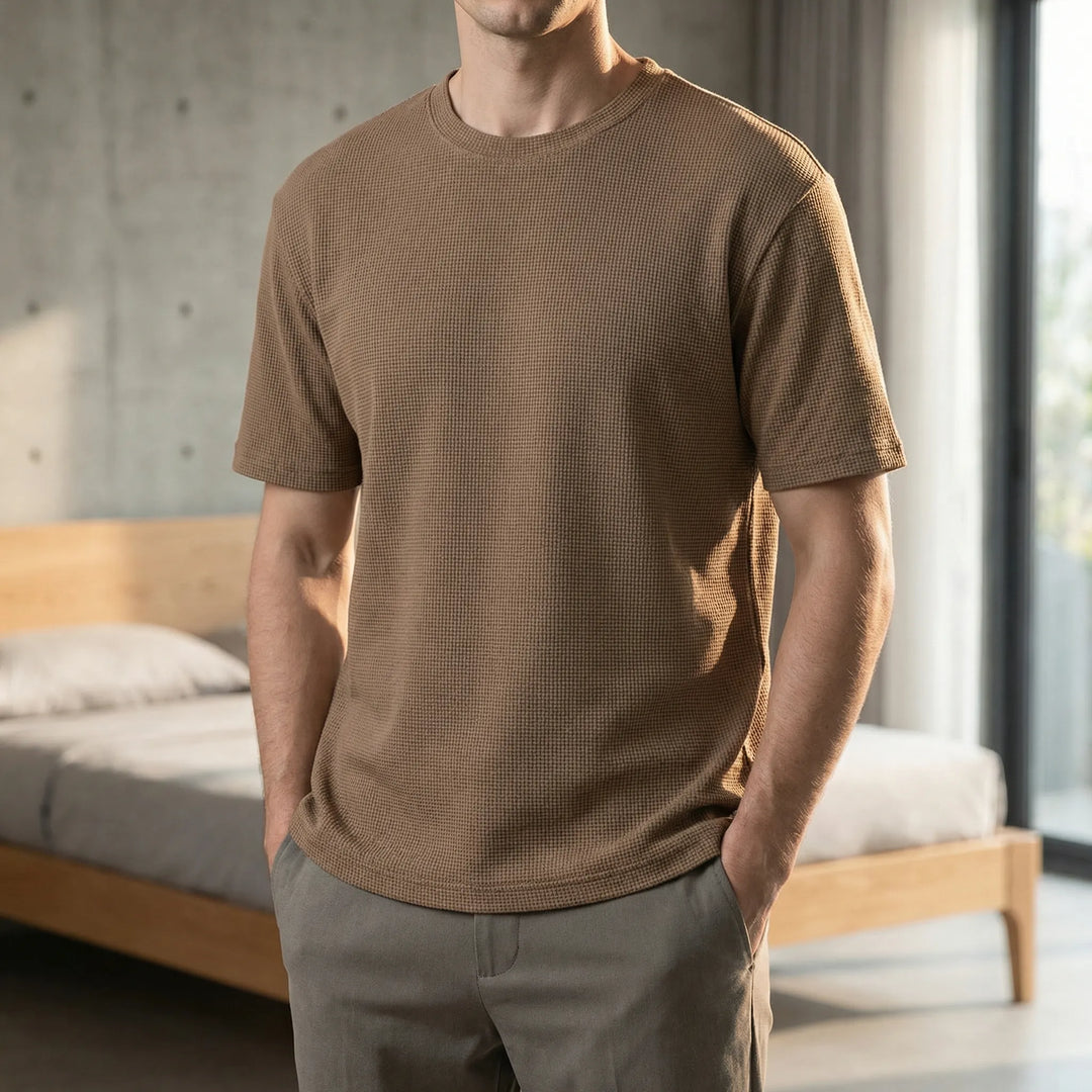 Premium Wafelstructuur T-shirt