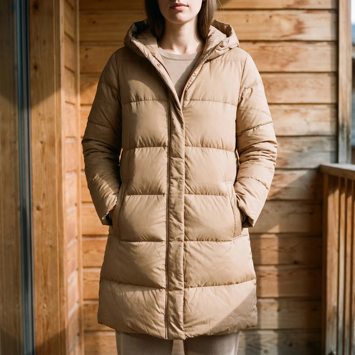 Puffer jas dames | Halflang gewatteerd model met capuchon