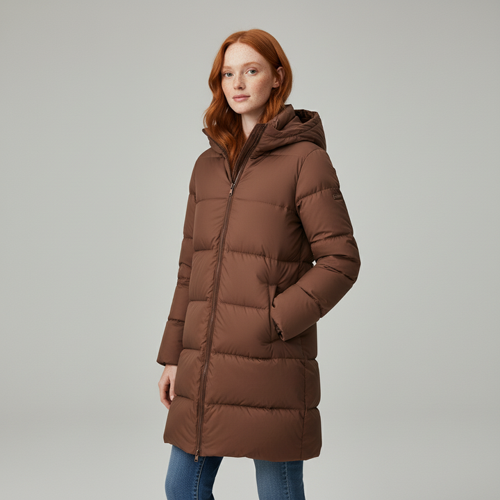 Puffer jas dames | Halflang gewatteerd model met capuchon