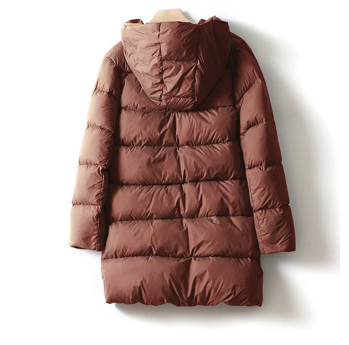 Puffer jas dames | Halflang gewatteerd model met capuchon