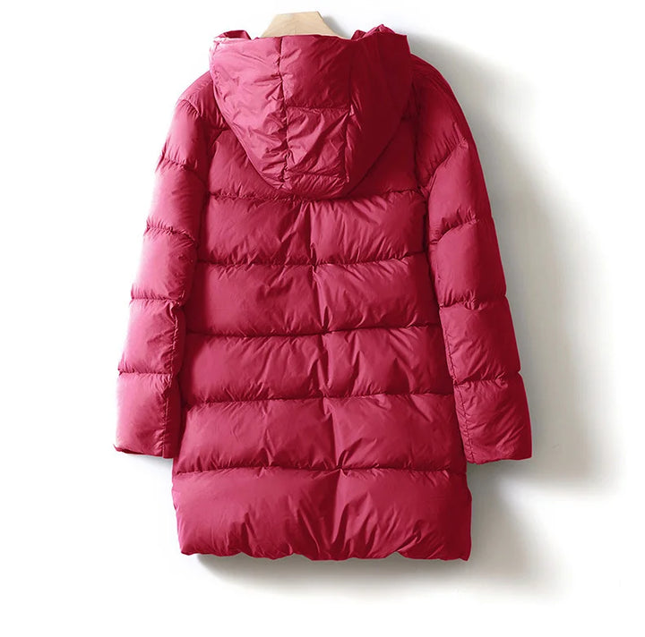 Puffer jas dames | Halflang gewatteerd model met capuchon