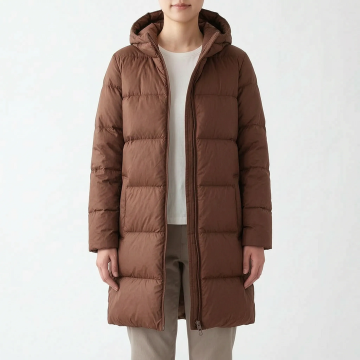 Puffer jas dames | Halflang gewatteerd model met capuchon