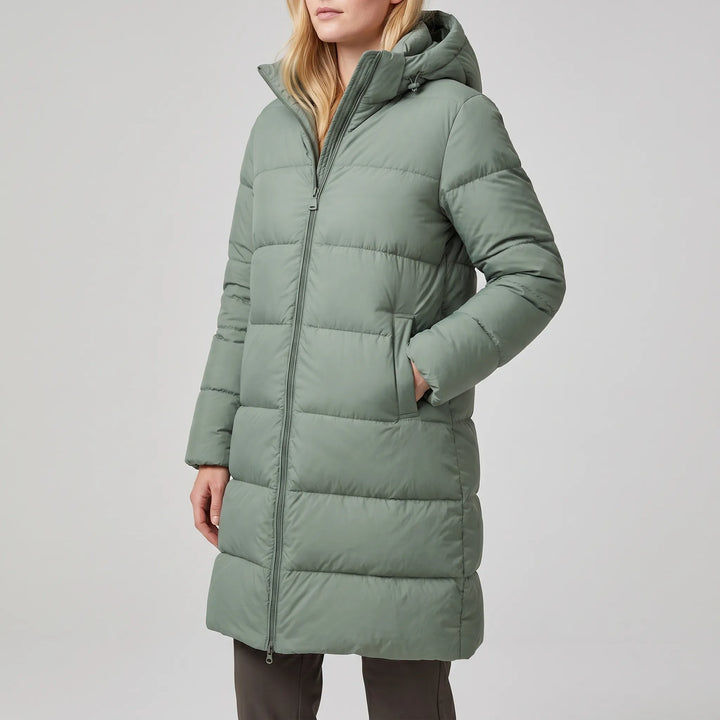 Puffer jas dames | Halflang gewatteerd model met capuchon