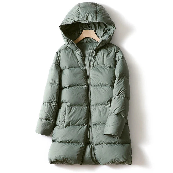 Puffer jas dames | Halflang gewatteerd model met capuchon