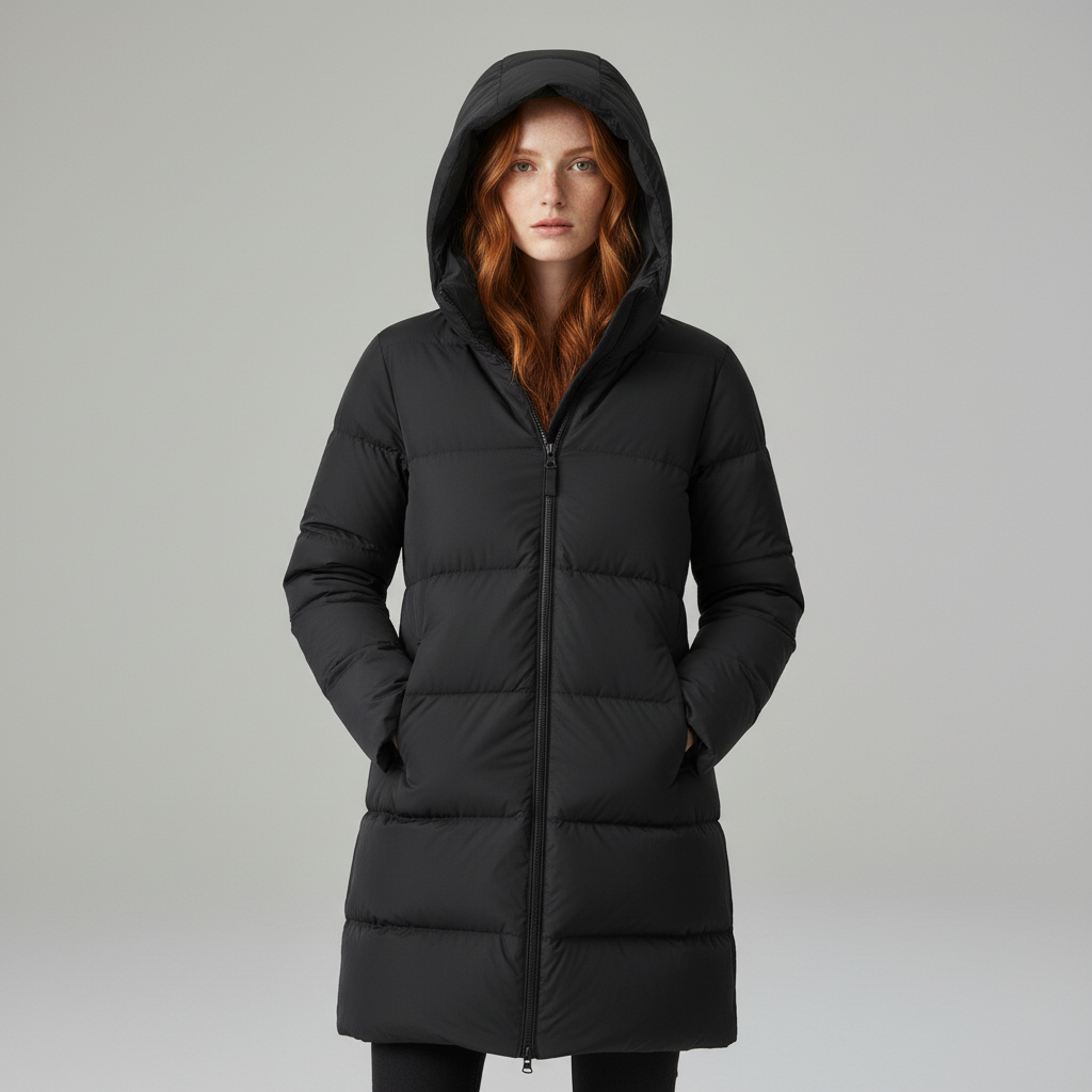 Puffer jas dames | Halflang gewatteerd model met capuchon