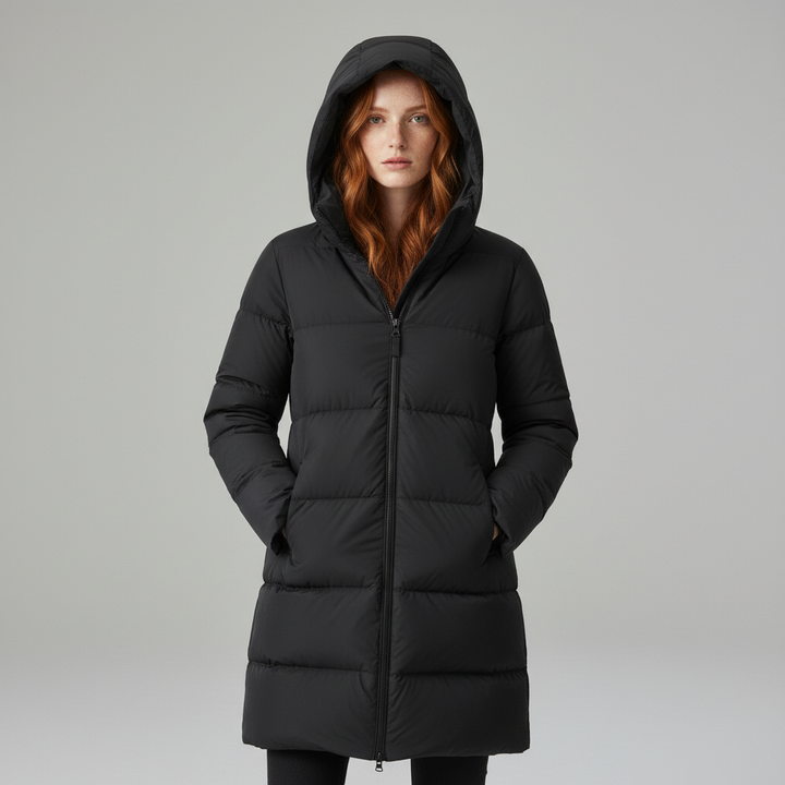 Puffer jas dames | Halflang gewatteerd model met capuchon