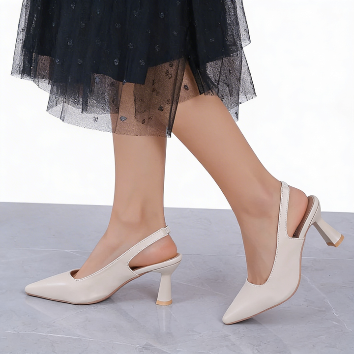 Pumps dames | Slingback hakken met spitse neus