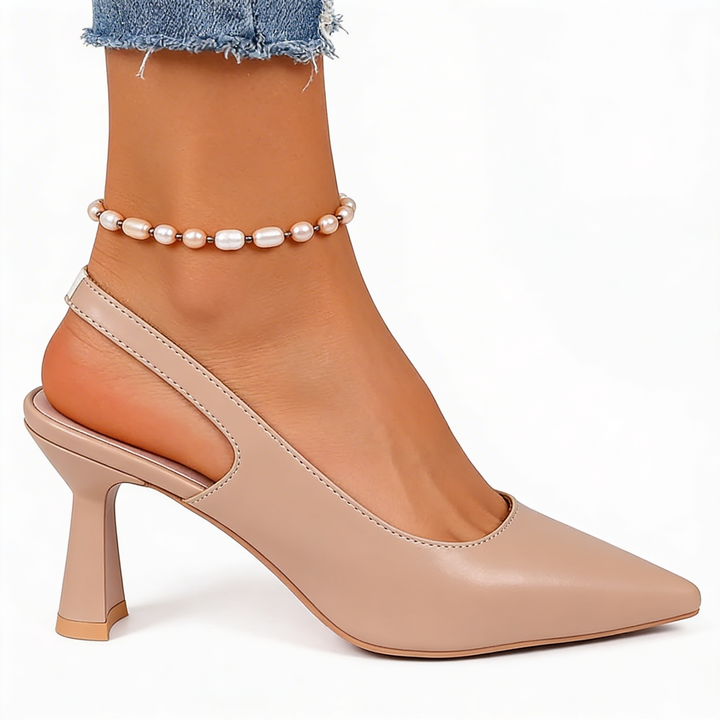 Pumps dames | Slingback hakken met spitse neus