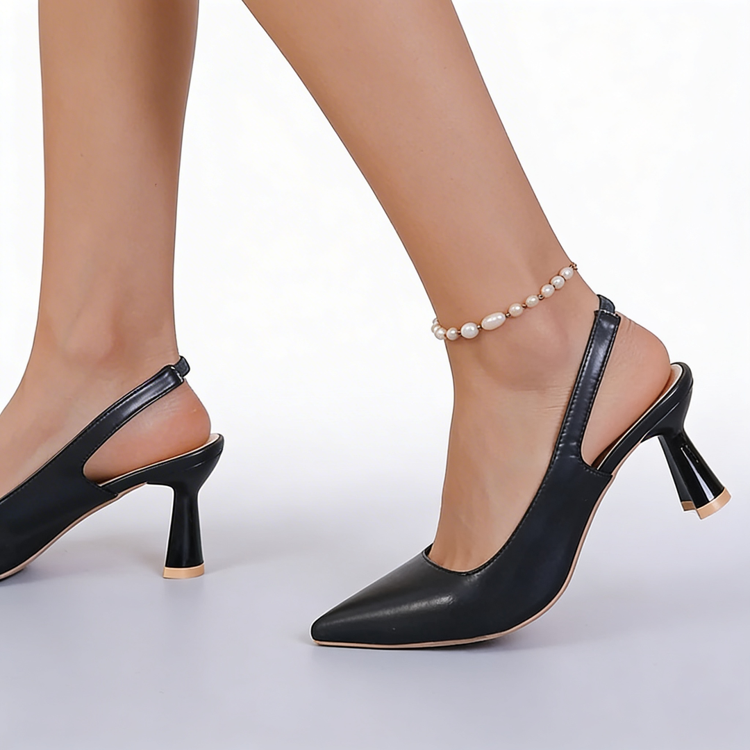 Pumps dames | Slingback hakken met spitse neus