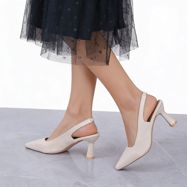 Pumps dames | Slingback hakken met spitse neus