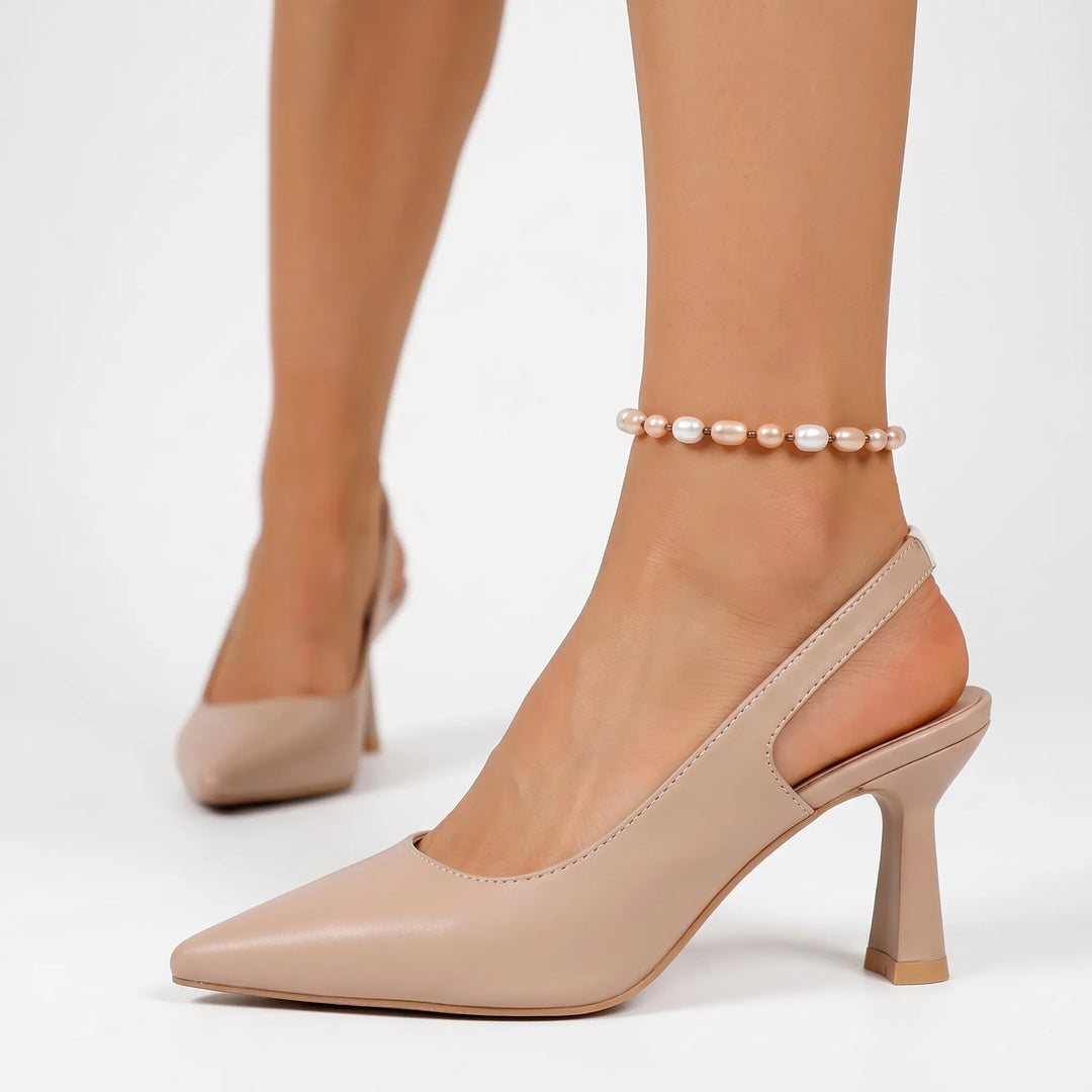 Pumps dames | Slingback hakken met spitse neus