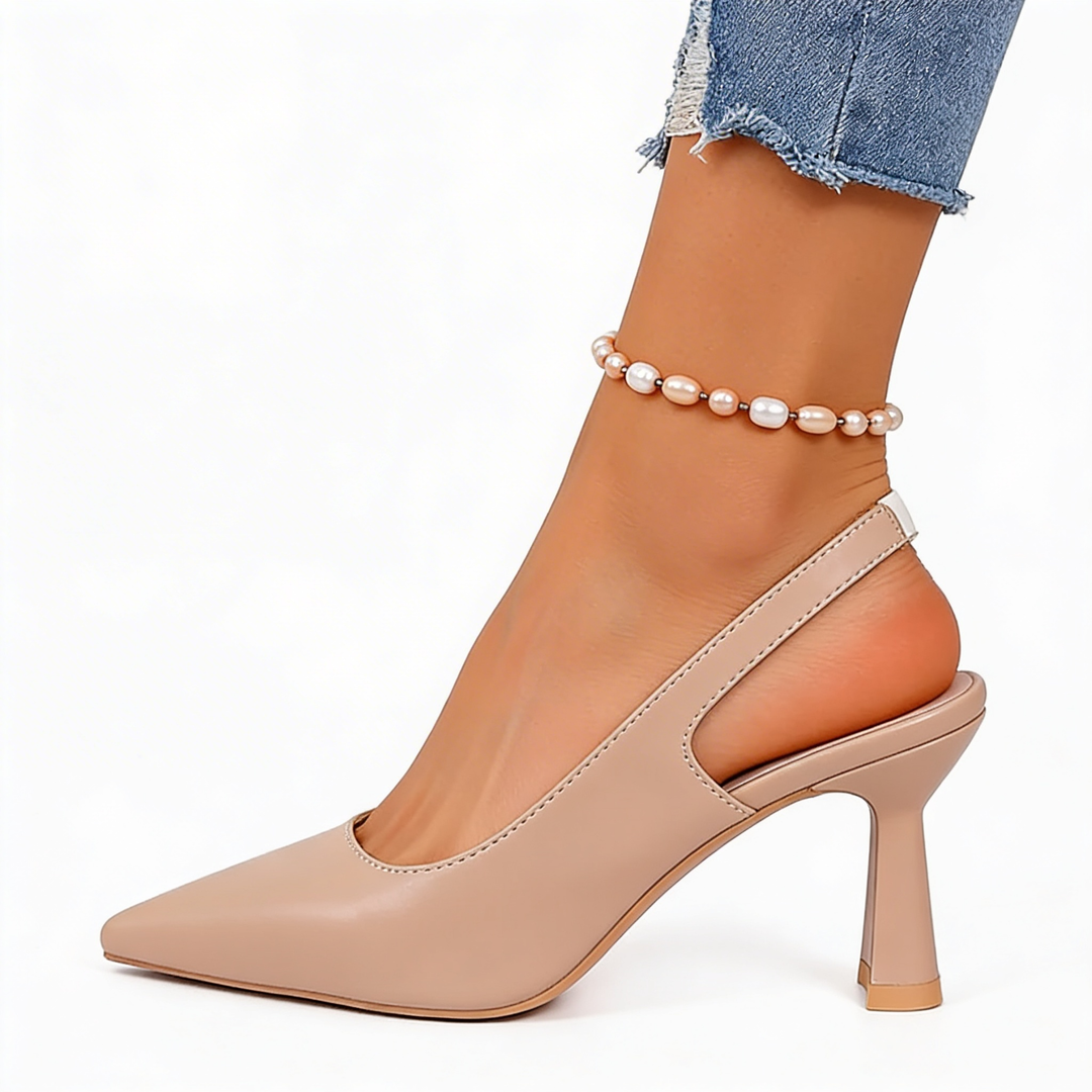Pumps dames | Slingback hakken met spitse neus
