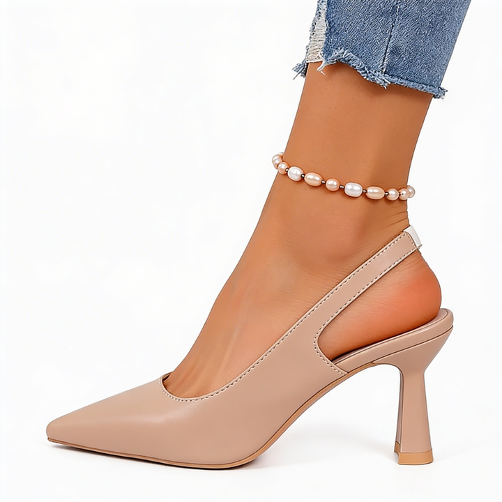 Pumps dames | Slingback hakken met spitse neus