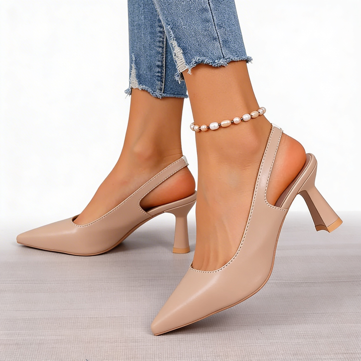Pumps dames | Slingback hakken met spitse neus