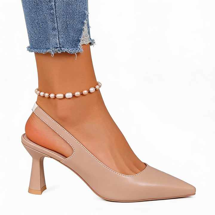 Pumps dames | Slingback hakken met spitse neus
