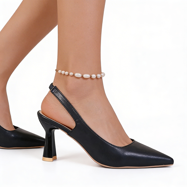 Pumps dames | Slingback hakken met spitse neus