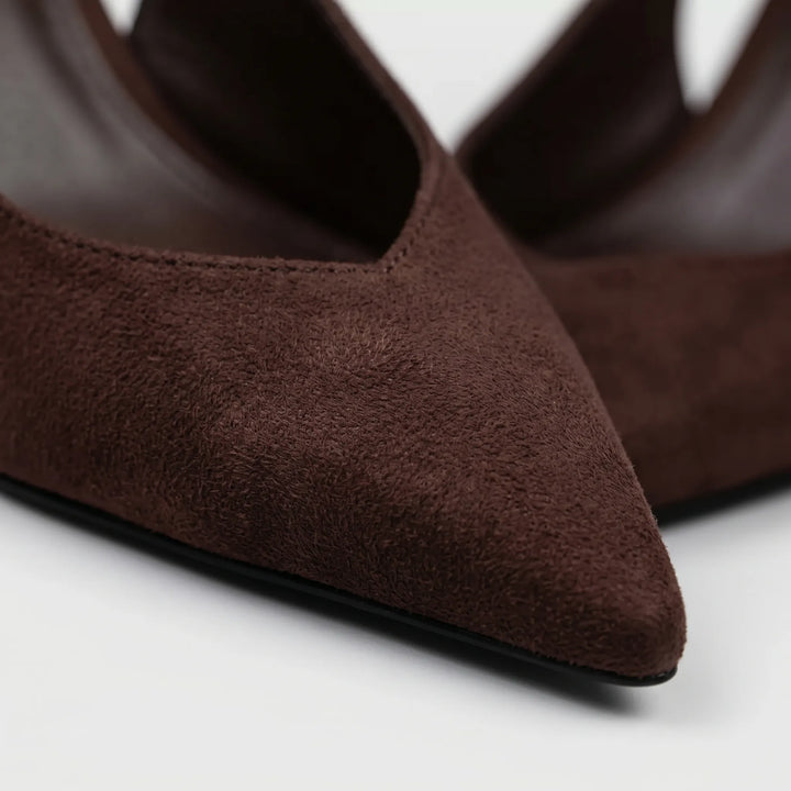 Pumps dames | Slingback pumps met spitse neus