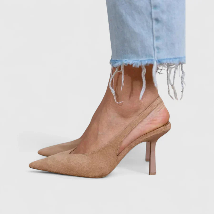 Pumps dames | Slingback pumps met spitse neus