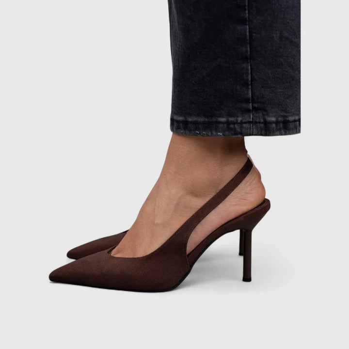 Pumps dames | Slingback pumps met spitse neus
