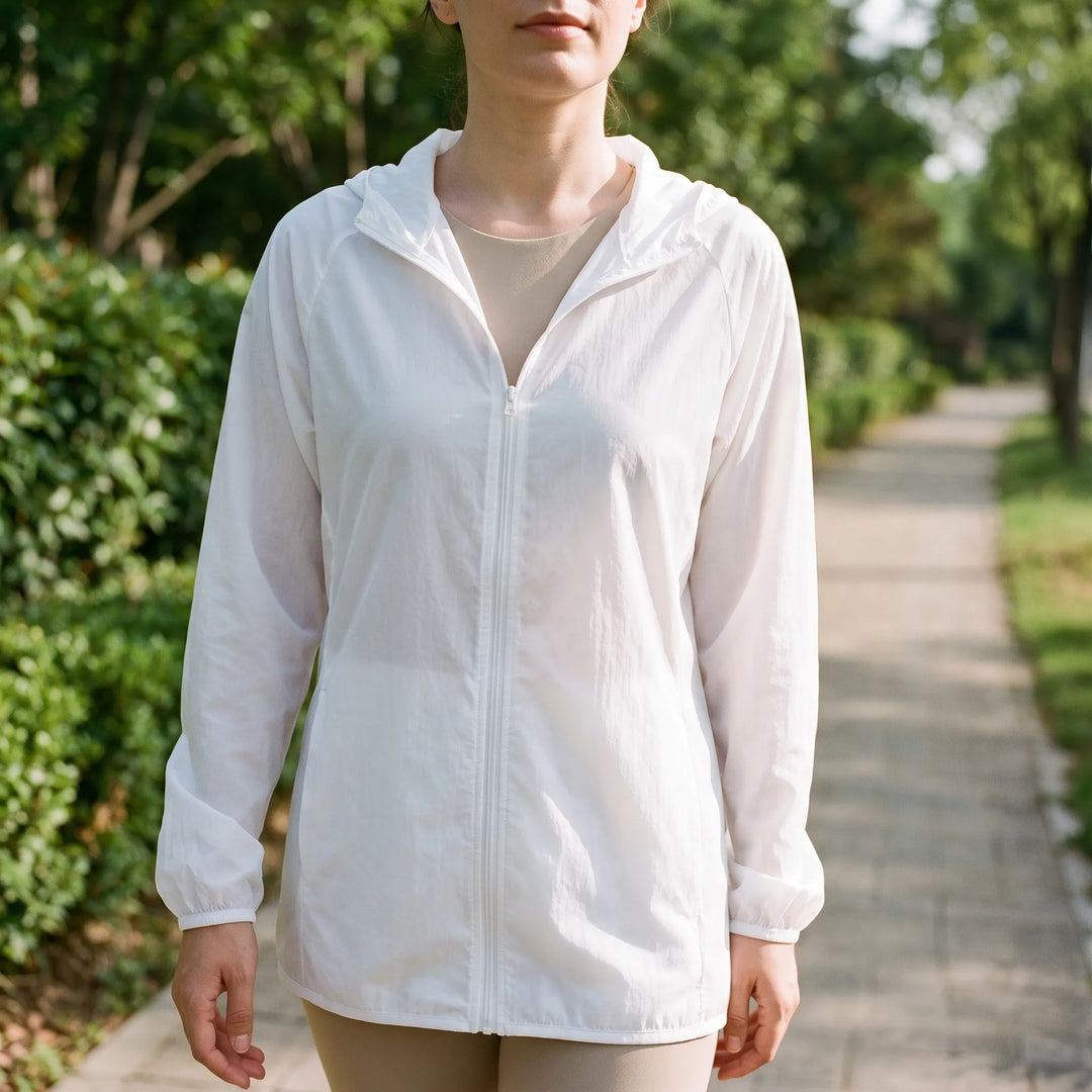Regenjas dames | Lichtgewicht jas met capuchon en ritssluiting