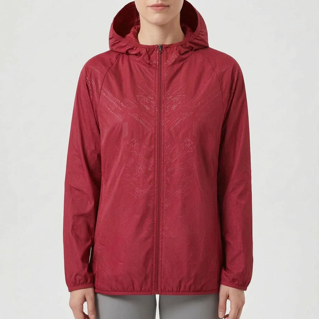 Regenjas dames | Lichtgewicht jas met capuchon en ritssluiting