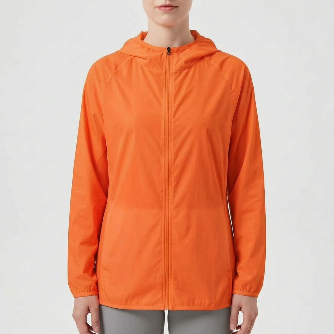 Regenjas dames | Lichtgewicht jas met capuchon en ritssluiting