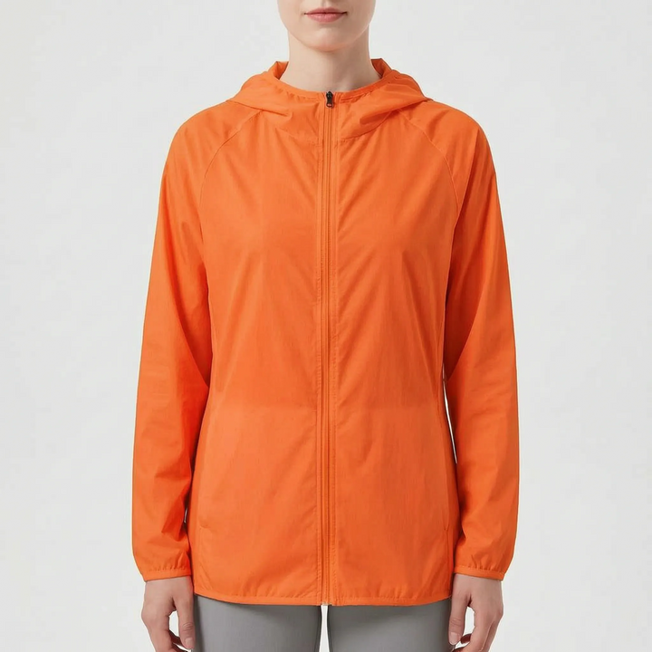 Regenjas dames | Lichtgewicht jas met capuchon en ritssluiting