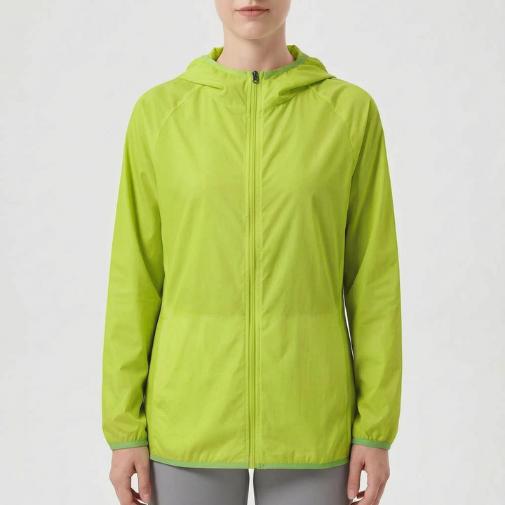 Regenjas dames | Lichtgewicht jas met capuchon en ritssluiting