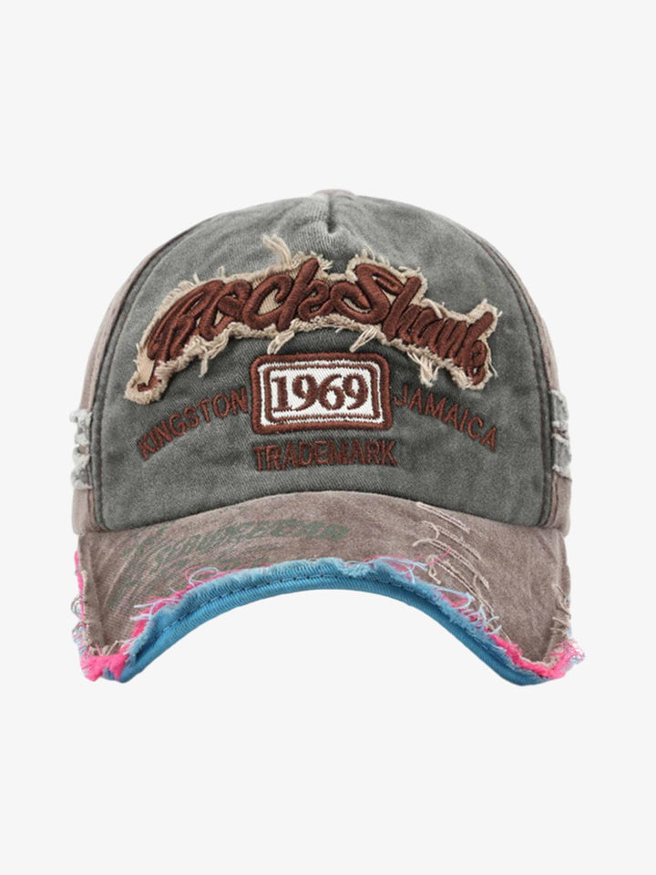 Retro monogram cap