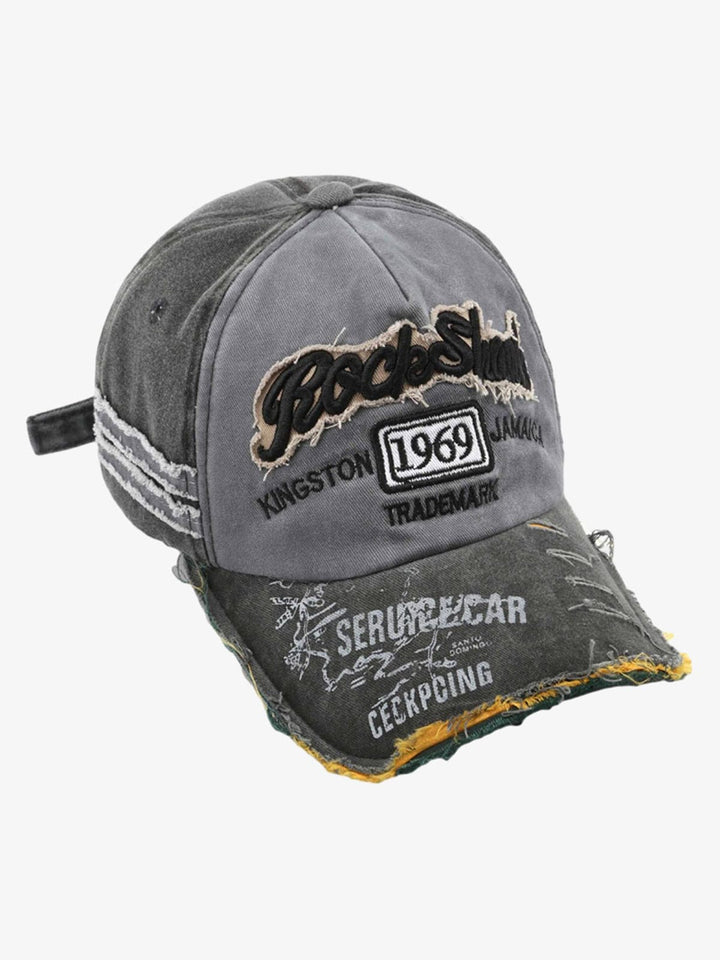 Retro monogram cap