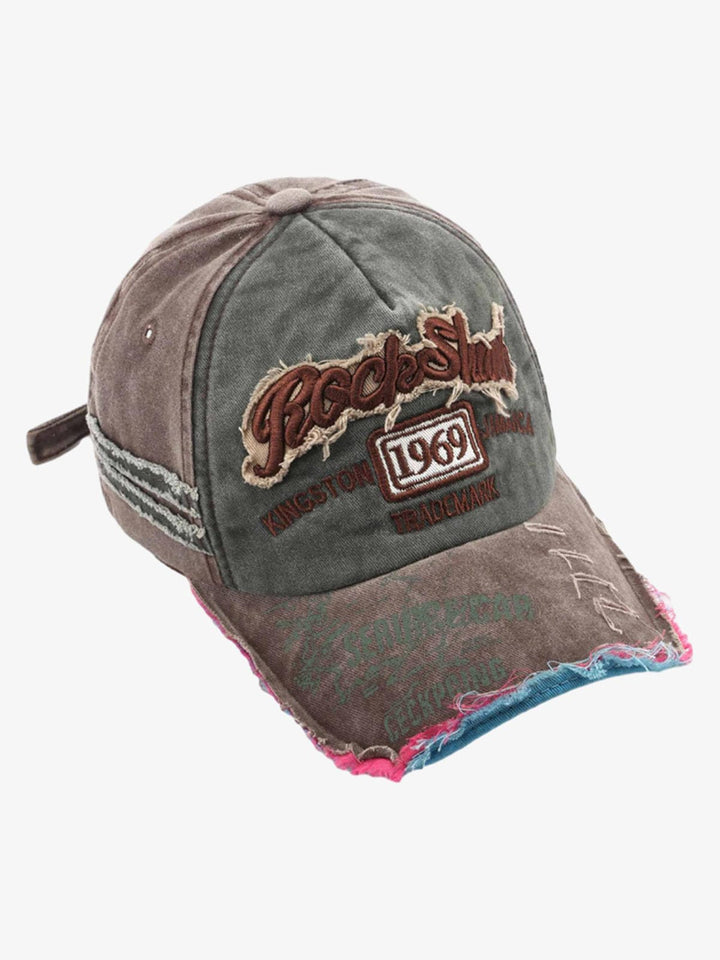 Retro monogram cap