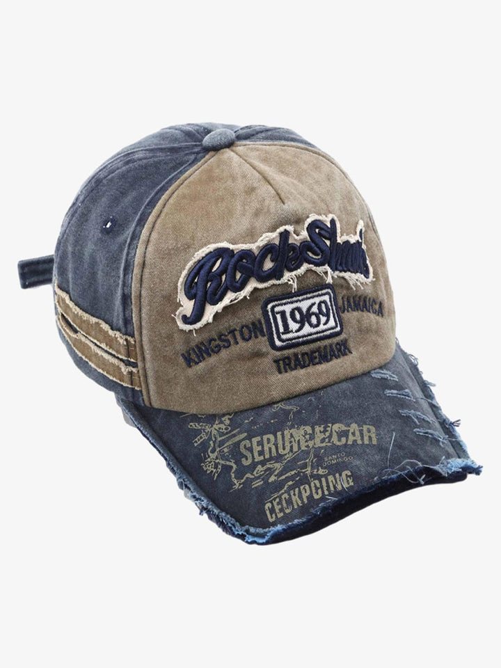 Retro monogram cap