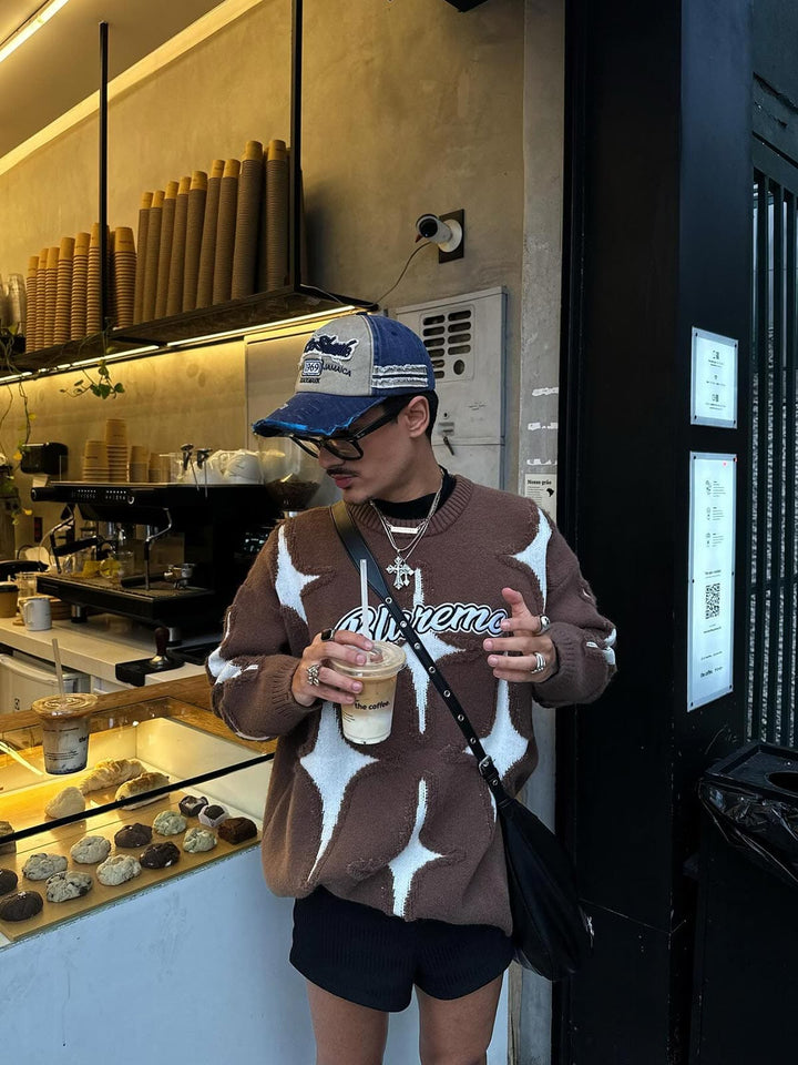 Retro monogram cap
