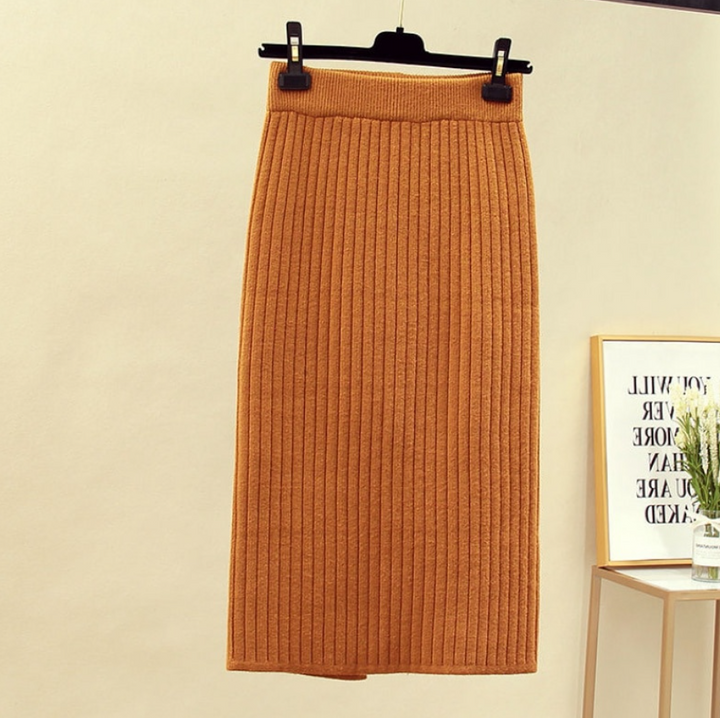 Rok dames | Kokerrok met hoge taille en elegante fit
