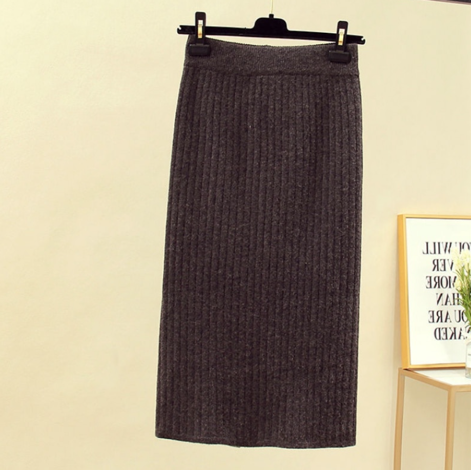 Rok dames | Kokerrok met hoge taille en elegante fit