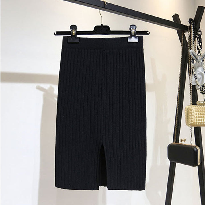 Rok dames | Kokerrok met hoge taille en elegante fit
