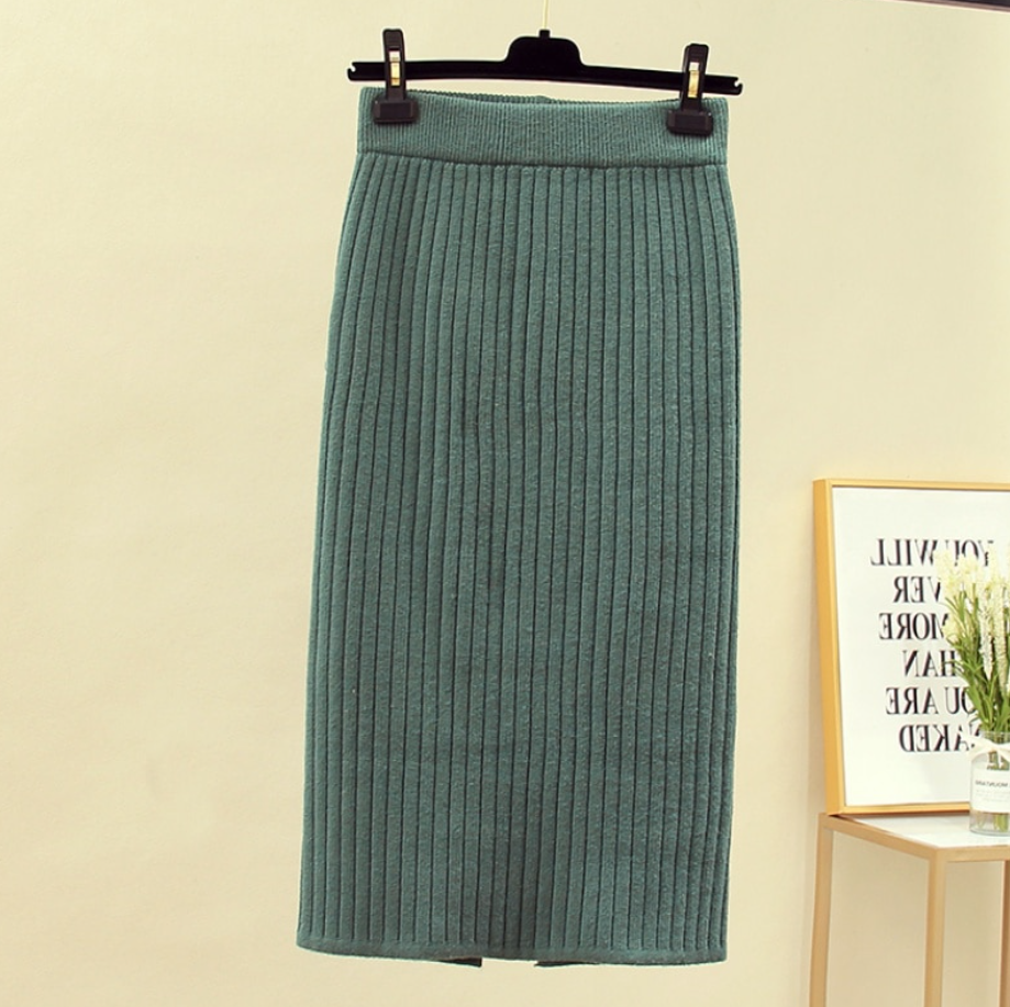 Rok dames | Kokerrok met hoge taille en elegante fit