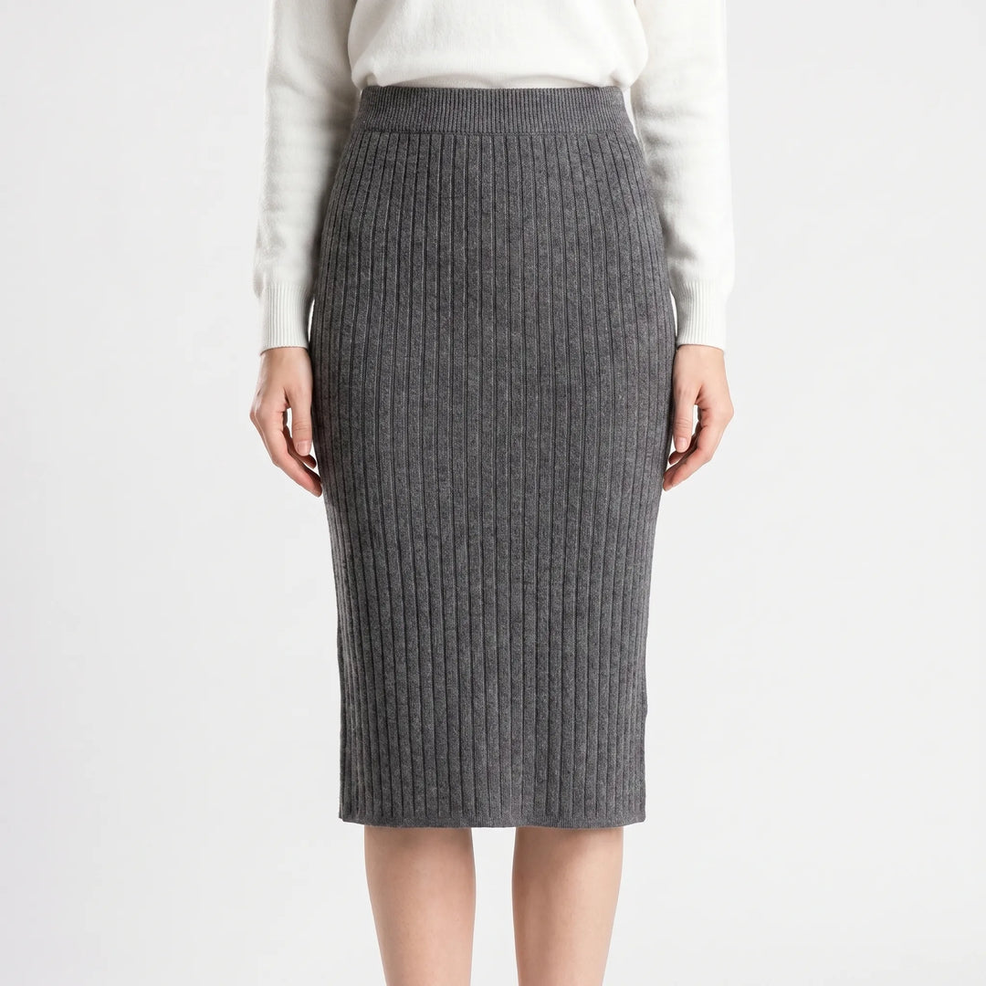 Rok dames | Kokerrok met hoge taille en elegante fit