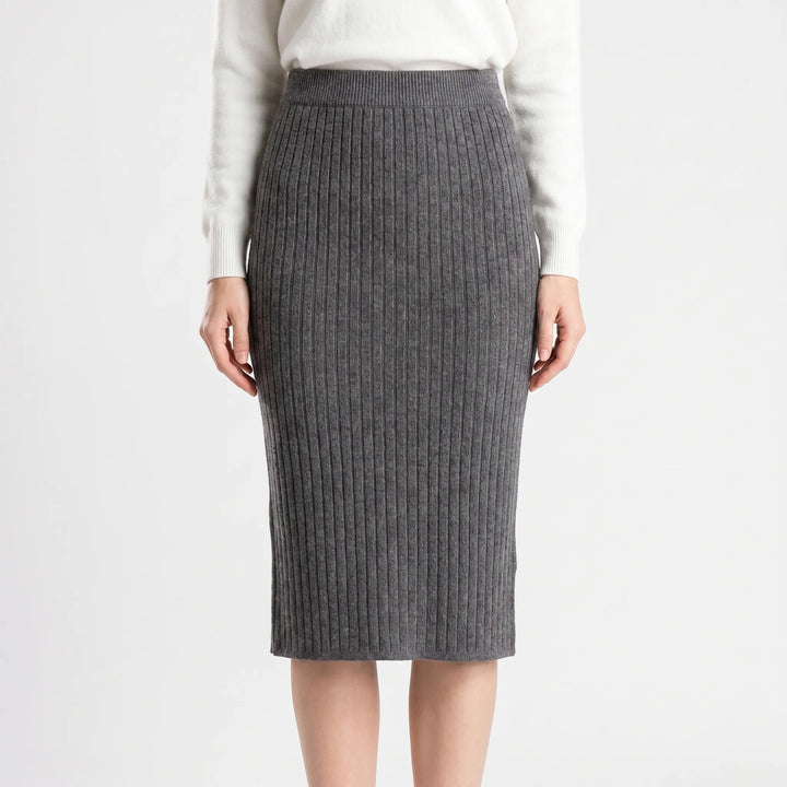 Rok dames | Kokerrok met hoge taille en elegante fit