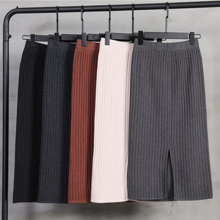Rok dames | Kokerrok met hoge taille en elegante fit