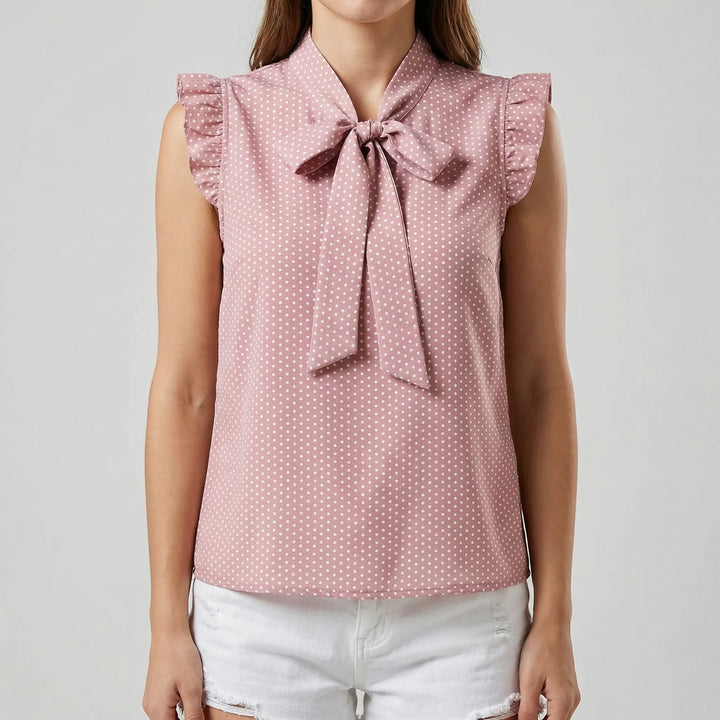 Ruches top dames | Romantische top met elegante en zachte look